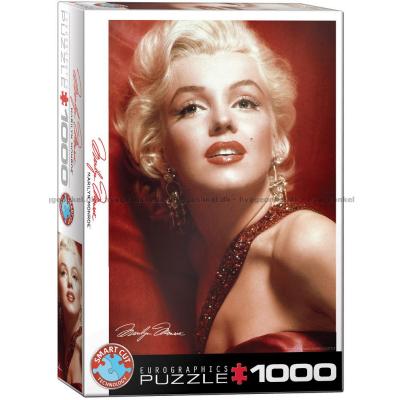 Marilyn Monroe: Rødt portræt, 1000 brikker