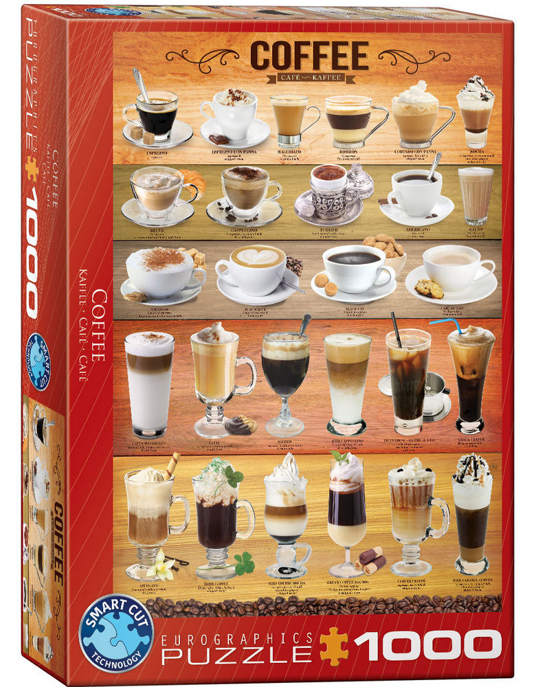 Kaffe, 1000 brikker