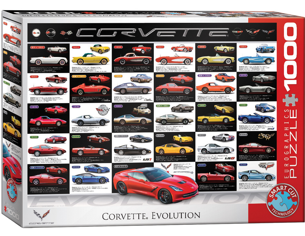 Amerikanske biler: Corvette Evolution, 1000 brikker