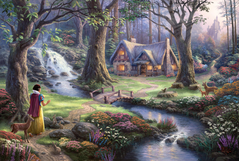 Disney: Kinkade - Snehvide, 1000 brikker