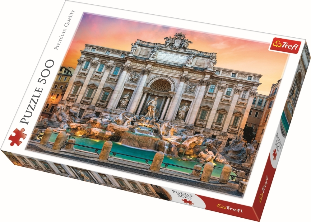 Trevi-fontænen i Rom - Italien, 500 brikker