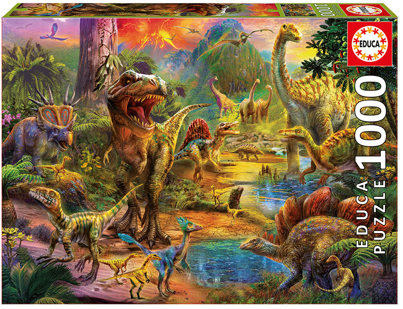 Krasny: Dinosaurernes land, 1000 brikker