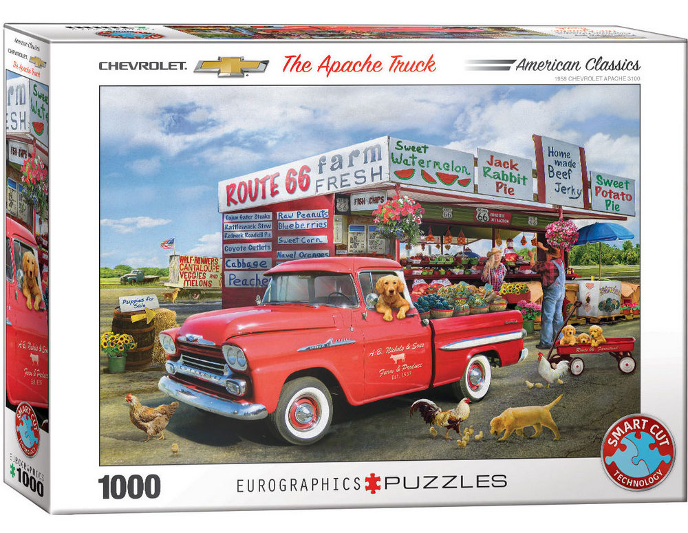 Giordano: Chevrolet - Apache lastbilen, 1000 brikker