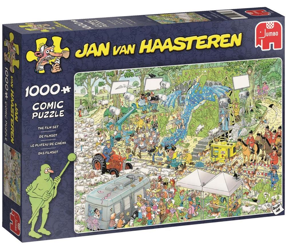 Jan Van Haasteren Puslespil - Tv studiet, 1000 brikker
