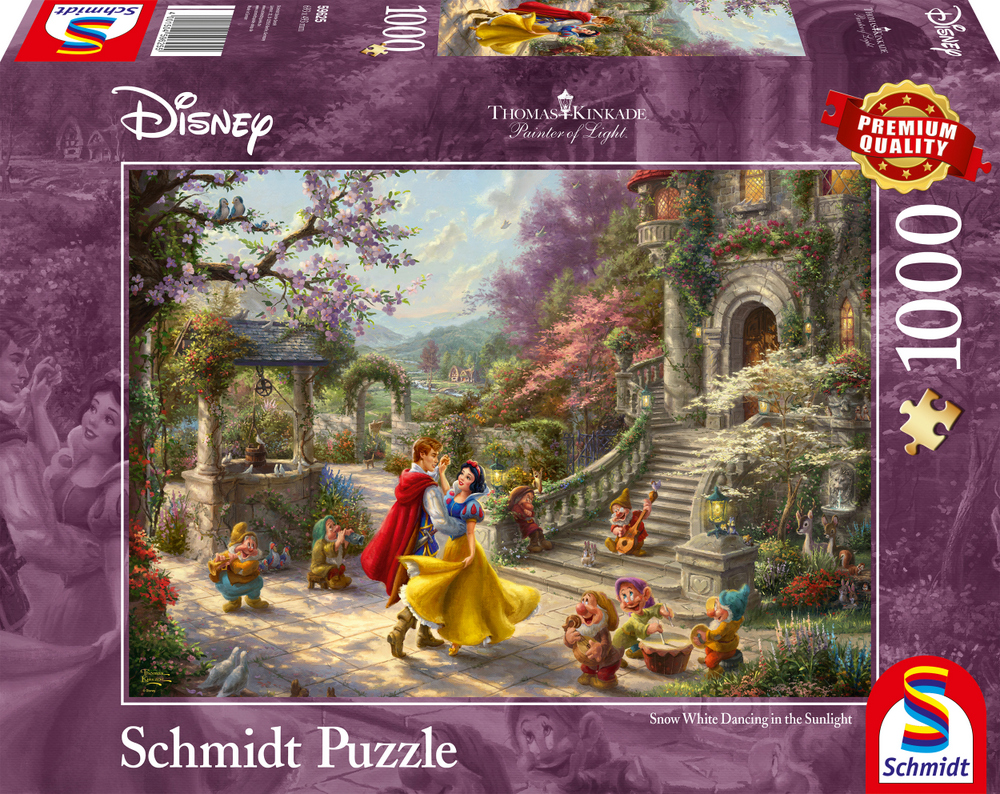 Disney: Kinkade - Snehvide danser med prinsen, 1000 brikker