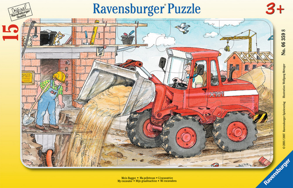Ravensburger Puslespil - Gravkoen - Rammepuslespil, 15 brikker