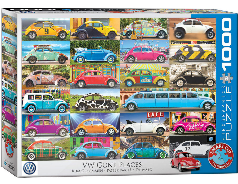 VW Beetle: På tur, 1000 brikker