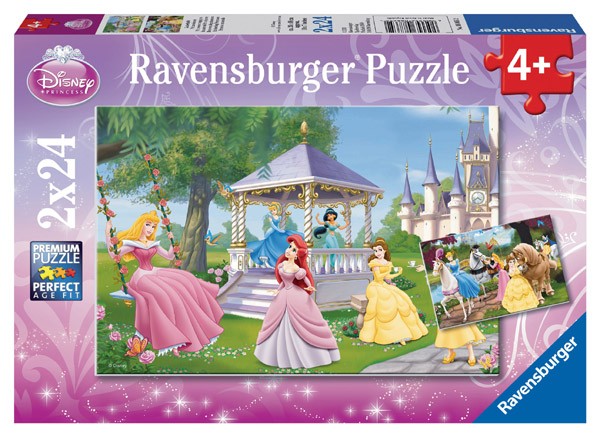 Ravensburger Puslespil - Disney prinsesser, 2x24 brikker