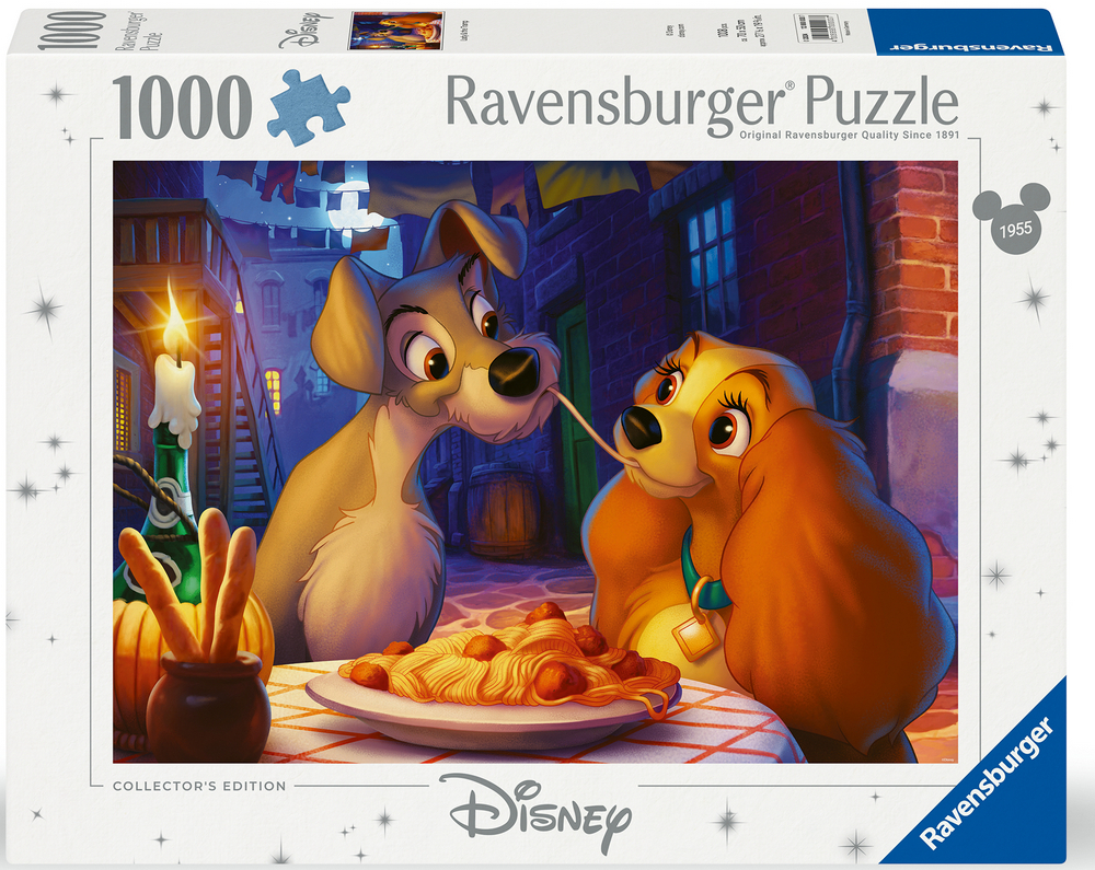 Ravensburger Puslespil - Disney: Lady og vagabonden, 1000 brikker
