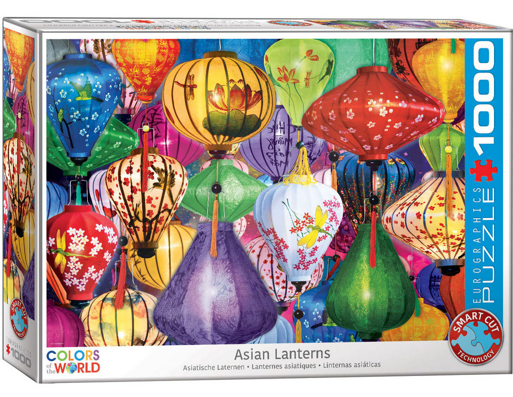 Asiatiske lanterner, 1000 brikker