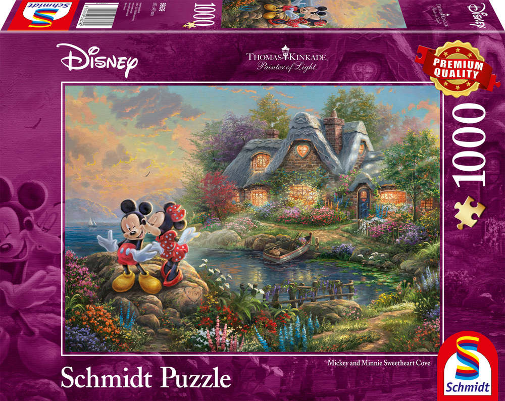 Disney: Kinkade - Mickey og Minnie Mouse, 1000 brikker