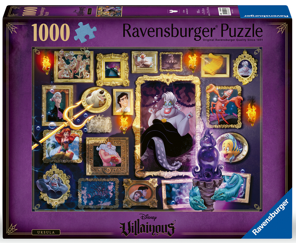 Disney skurke: Den lille Havfrue - Ursula, 1000 brikker
