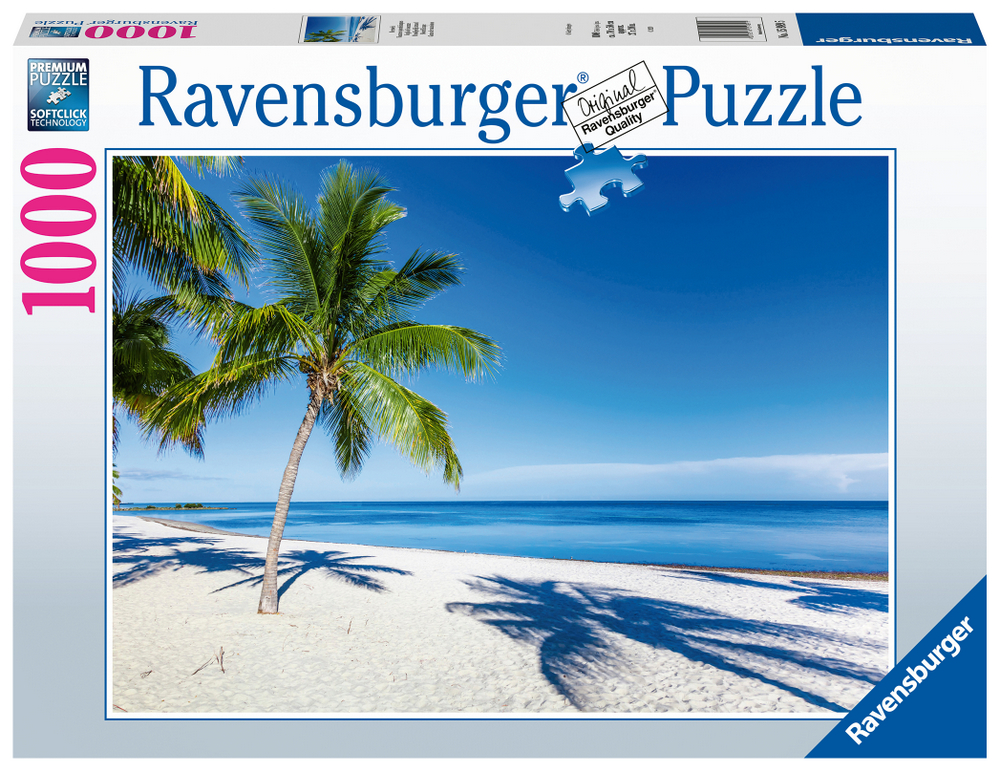 Ravensburger Puslespil - Palmen på stranden, 1000 brikker