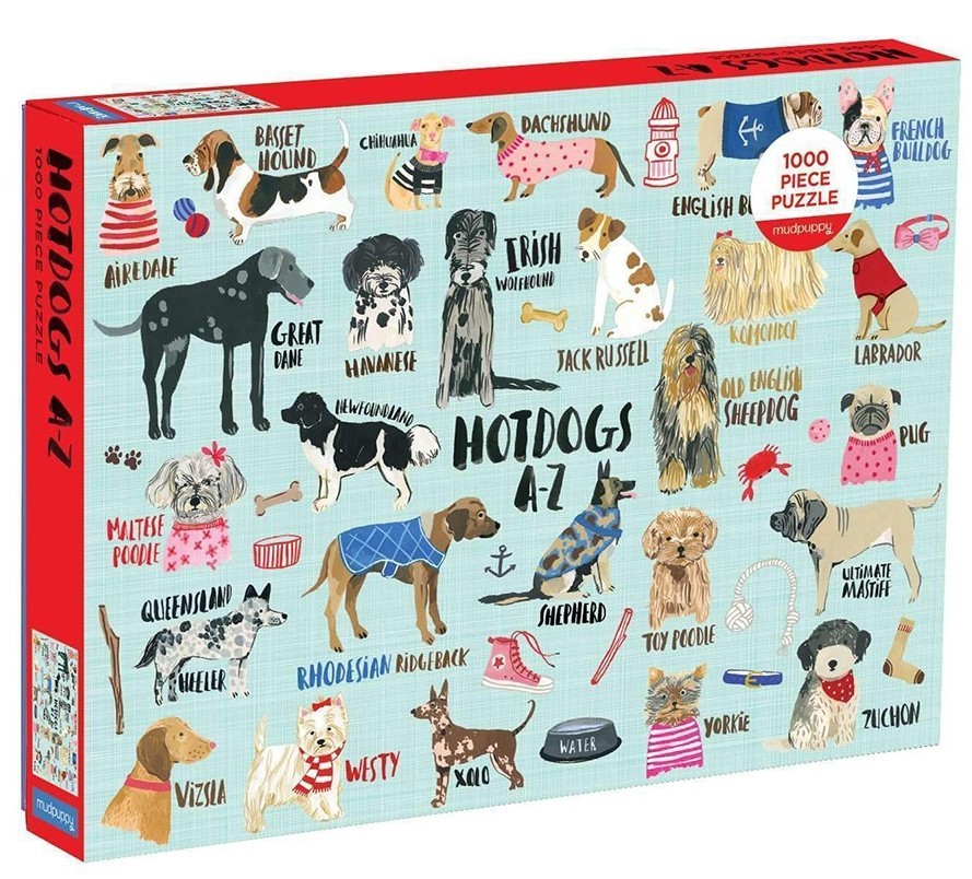 Hunde: A-Z, 1000 brikker