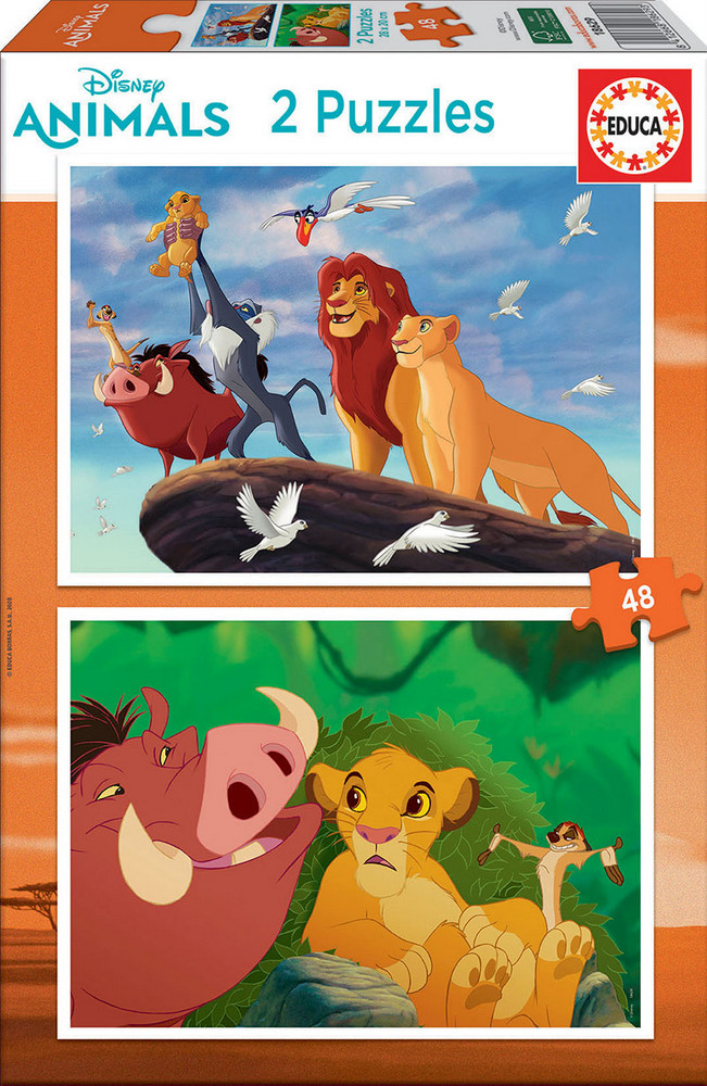 Disney: Løvernes Konge, 2x48 brikker