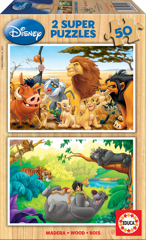 Disney: Dyr, 2x50 brikker