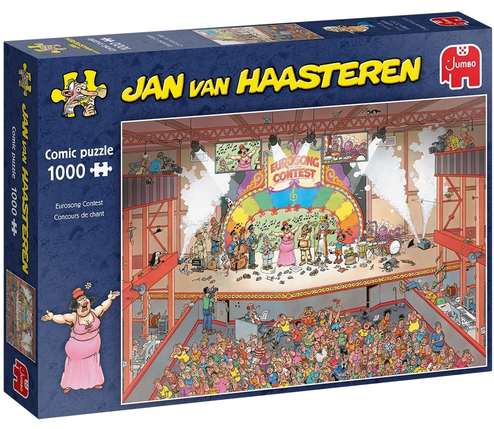 Jan Van Haasteren Puslespil - Melodi Grand Prix, 1000 brikker