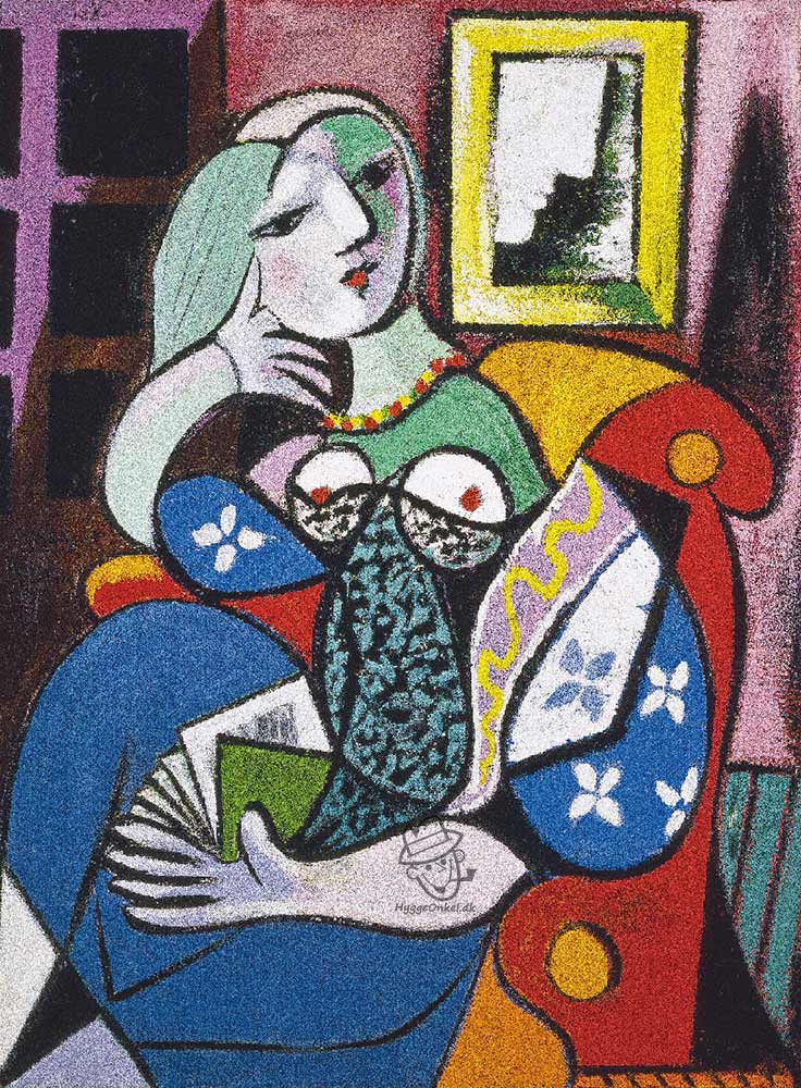 Picasso: Kvinde med bog, 1000 brikker
