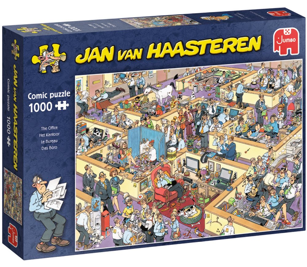 Jan Van Haasteren Puslespil - På kontoret, 1000 brikker