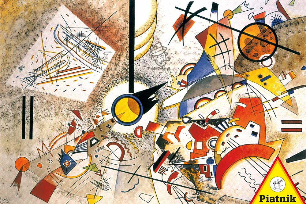 Kandinsky: Hurtige akvarel streger, 1000 brikker