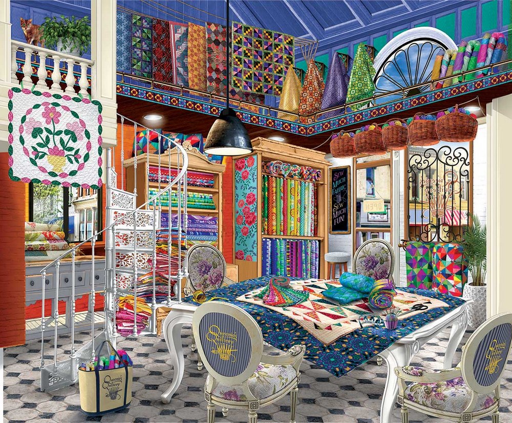 Hygge med patchwork, 1000 brikker