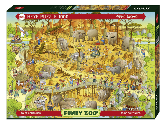Degano: Funky Zoo - Afrikansk oase, 1000 brikker