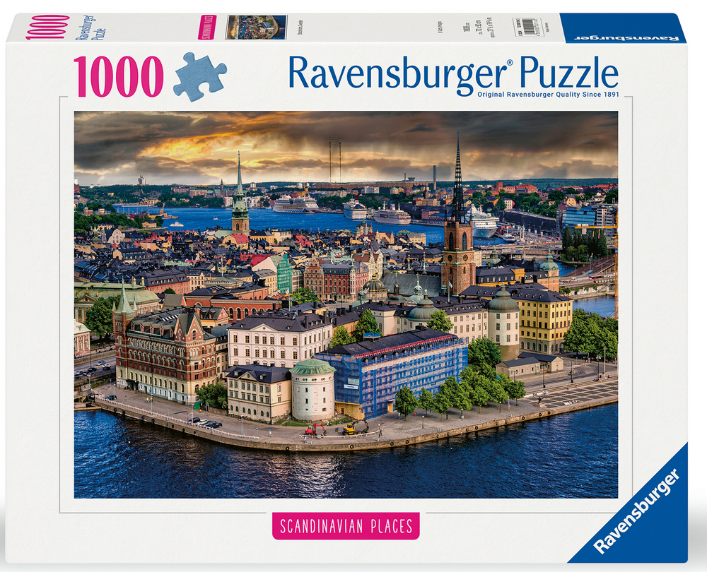 Ravensburger Puslespil - Stockholm, 1000 brikker