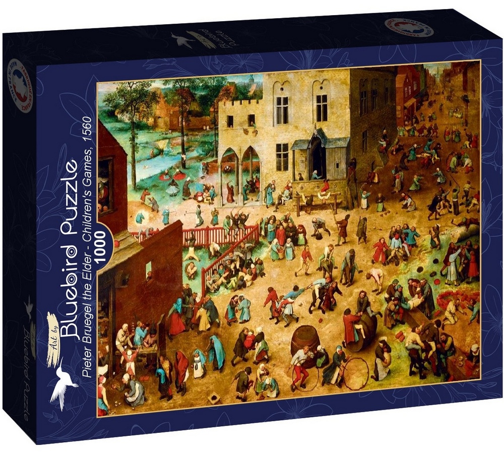 Brueghel: Børnelege - Kunst, 1000 brikker