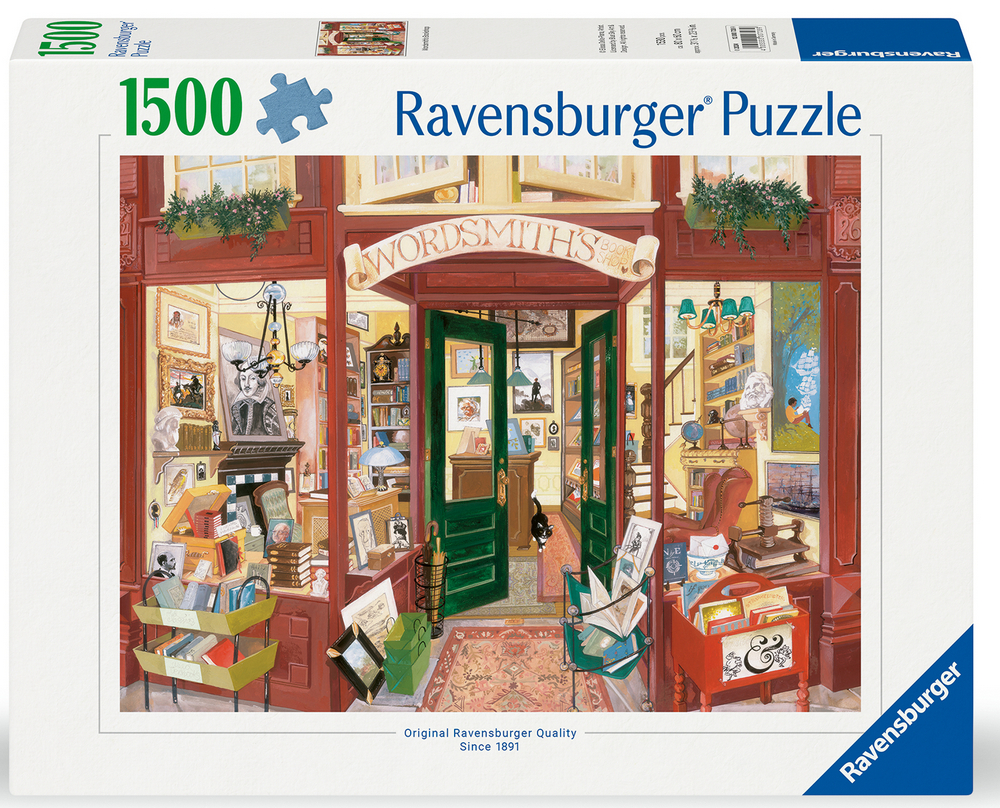 Ravensburger Puslespil - Den gamle boghandel, 1500 brikker