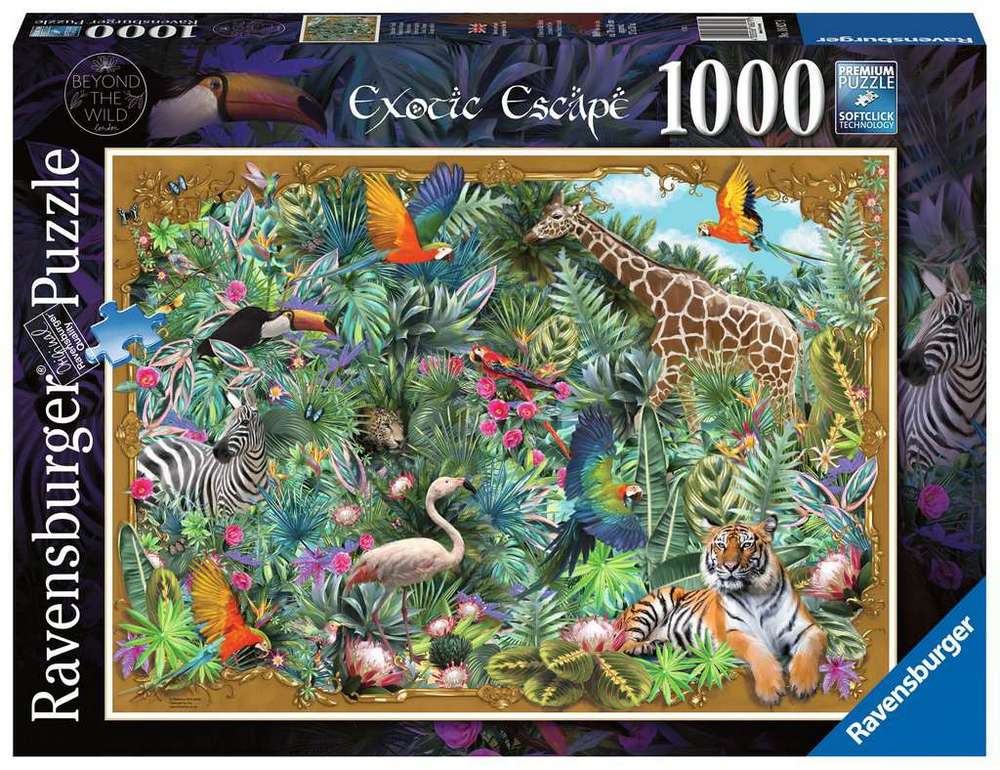 Ravensburger Puslespil - Junglen på væggen, 1000 brikker