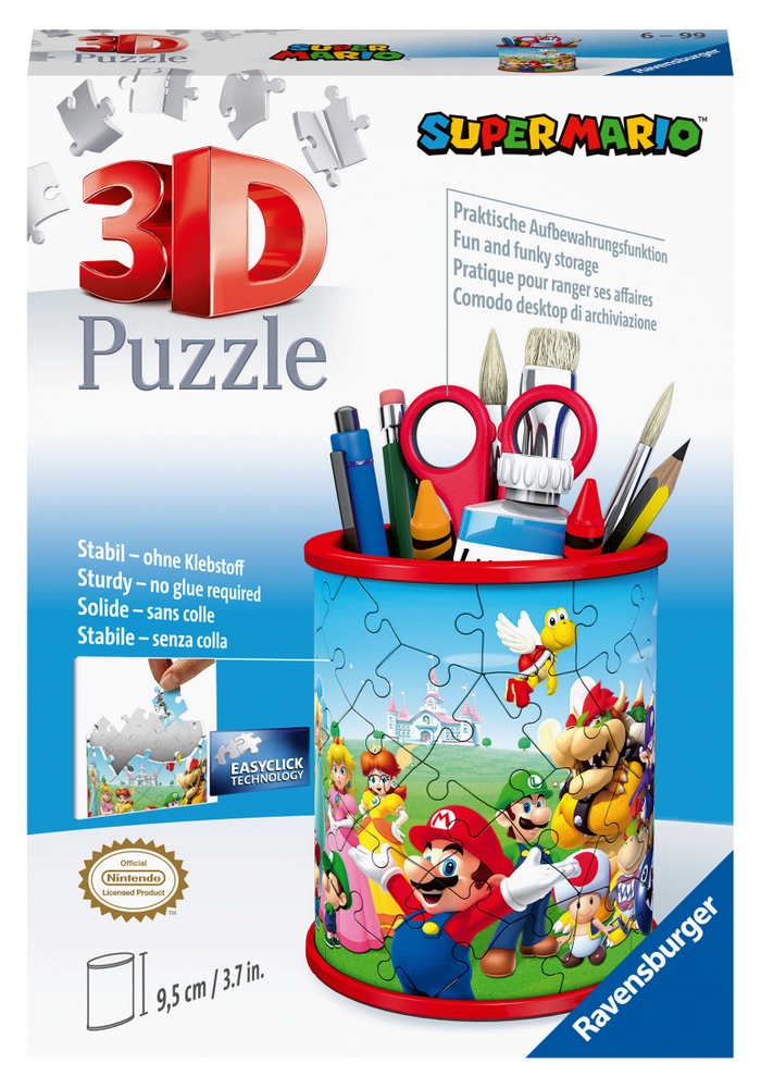 Ravensburger Puslespil - 3D: Super Mario - Blyantholder, 54 brikker