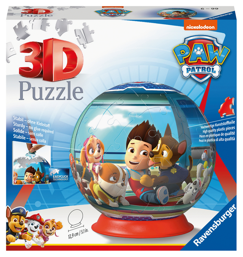 Ravensburger Puslespil - 3D: Paw Patrol, 72 brikker