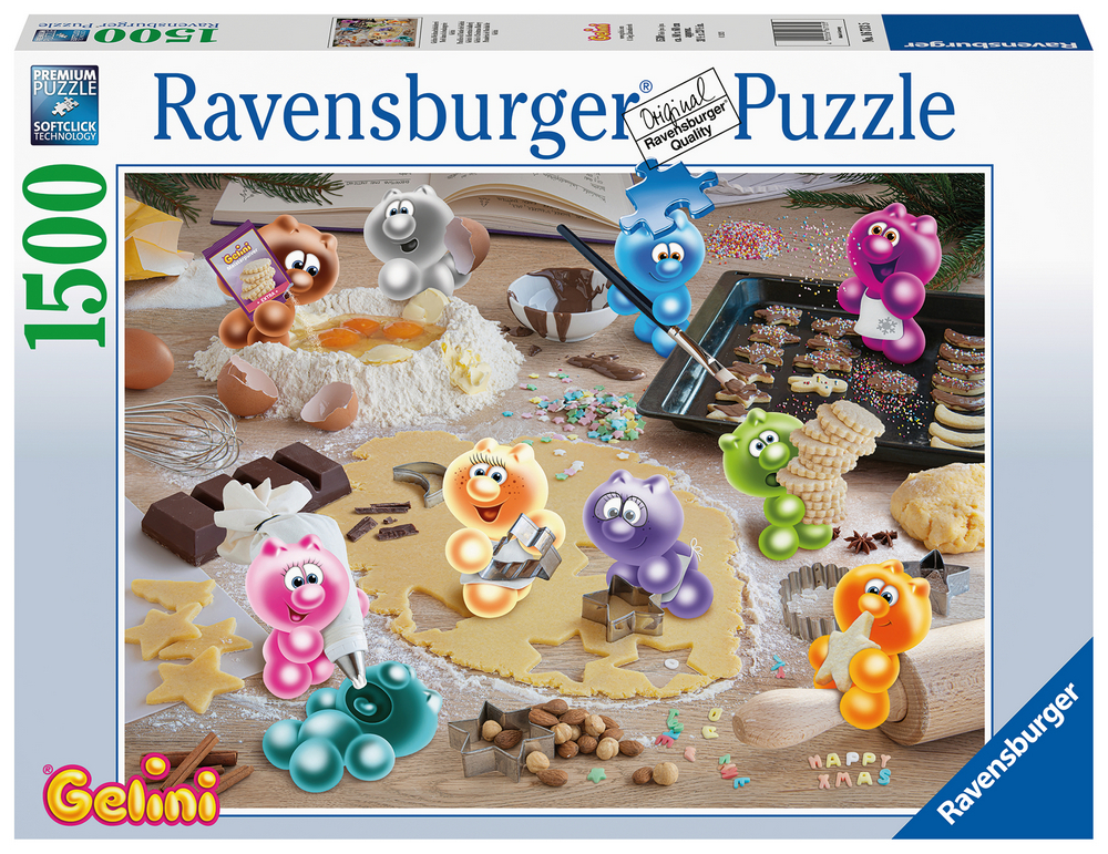 Ravensburger Puslespil - Gelini: Bager julekager, 1500 brikker