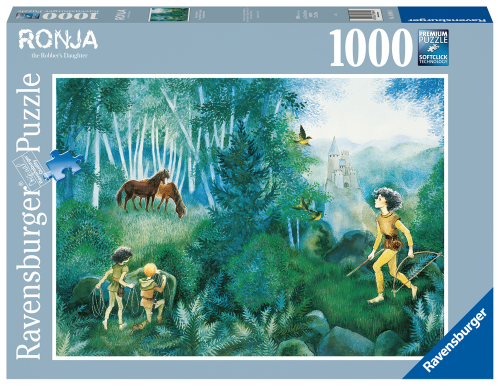 Ravensburger Puslespil - Lindgren: Ronja Røverdatter, 1000 brikker