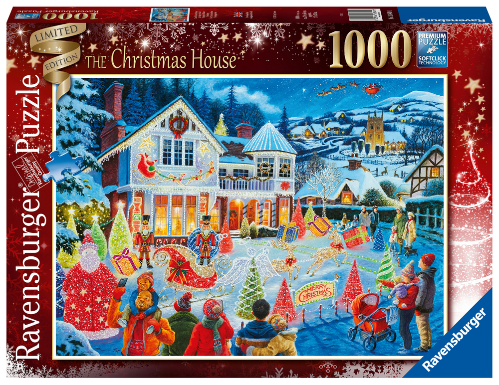 Ravensburger Puslespil - Trower: Huset ved juletide, 1000 brikker
