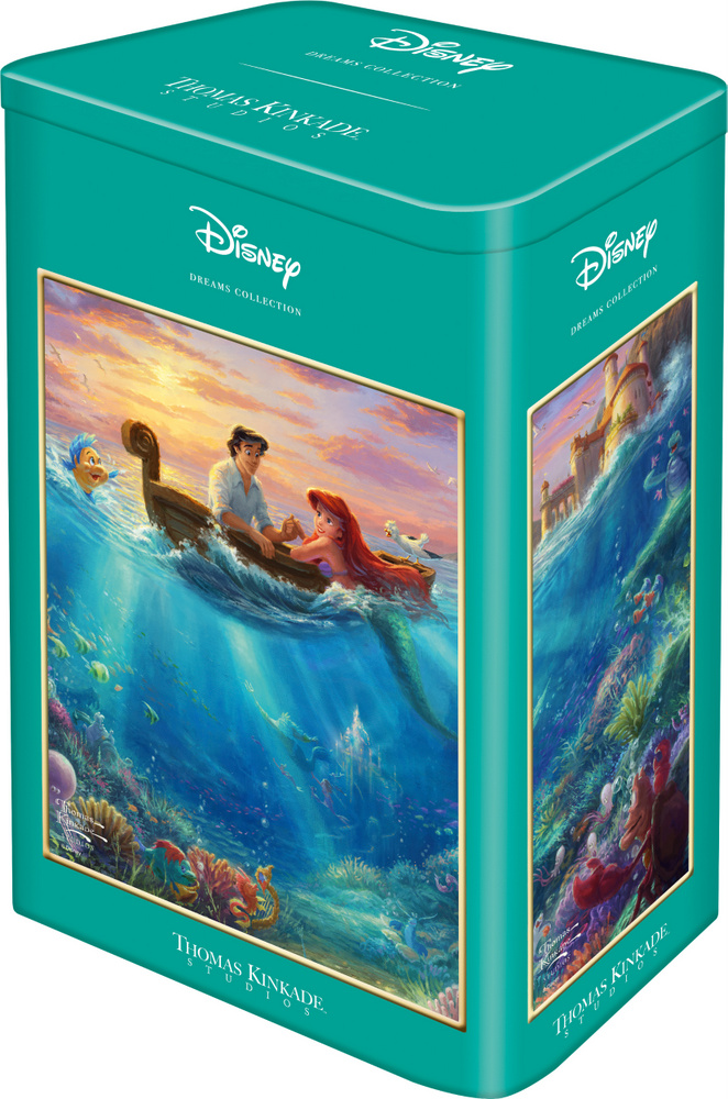 Disney: Kinkade - Ariel - Metalæske, 500 brikker