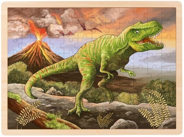 Dinosaurer: T-Rex - Rammepuslespil, 96 brikker