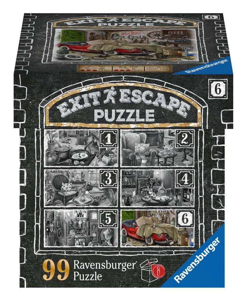 Escape 6: Herregården - Garagen, 99 brikker