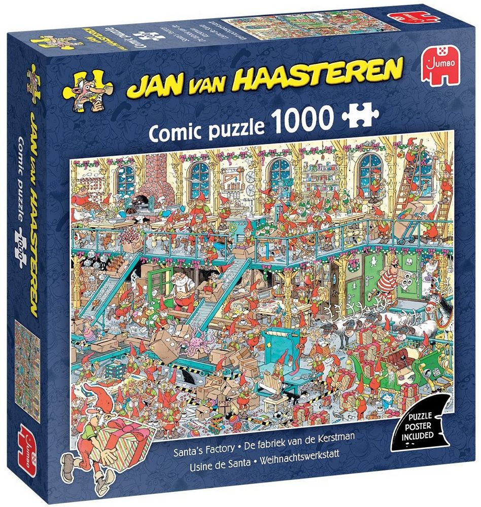 Julemandens legetøjsbutik, 1000 brikker