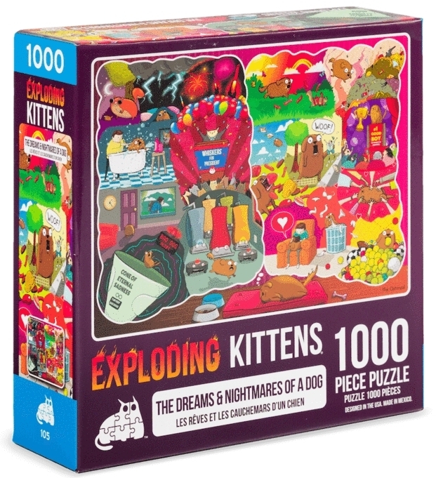 Exploding Kittens: Hundens drømme og mareridt, 1000 brikker