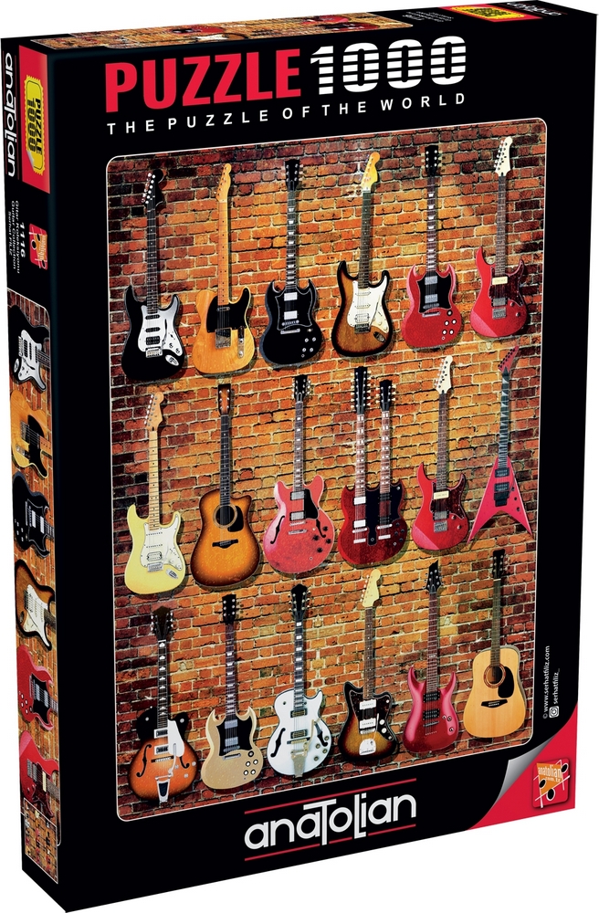Guitar collage, 1000 brikker
