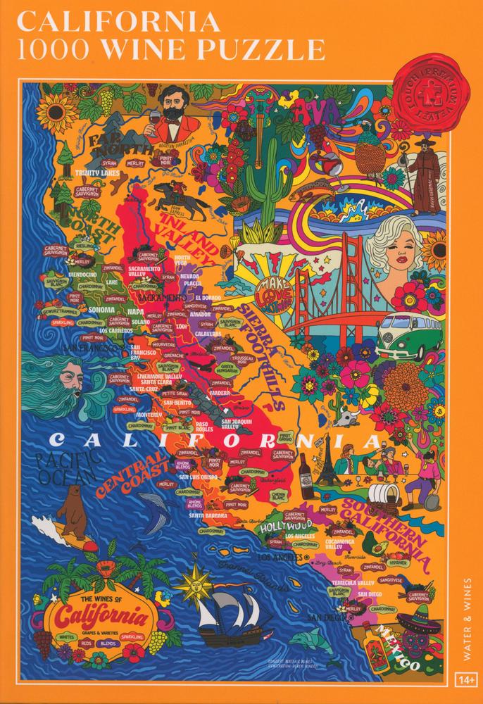 Vin: Californien, 1000 brikker
