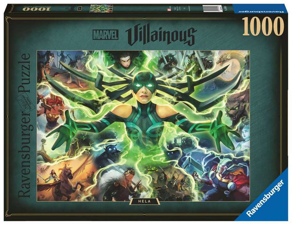 Ravensburger Puslespil - Marvel skurke: Hela, 1000 brikker