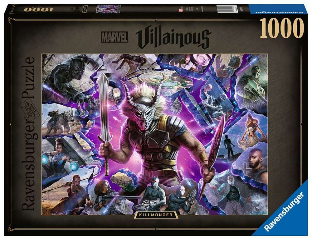 Ravensburger Puslespil - Marvel skurke: Killmonger, 1000 brikker