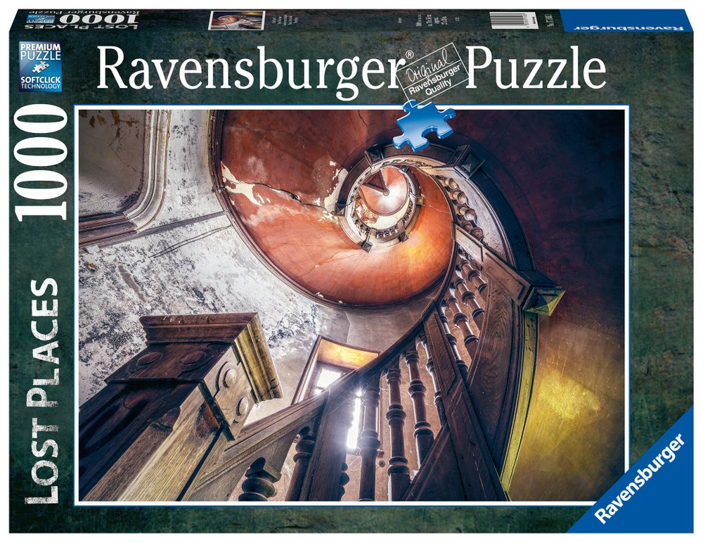 Ravensburger Puslespil - Glemte steder: Spiral-trappen, 1000 brikker