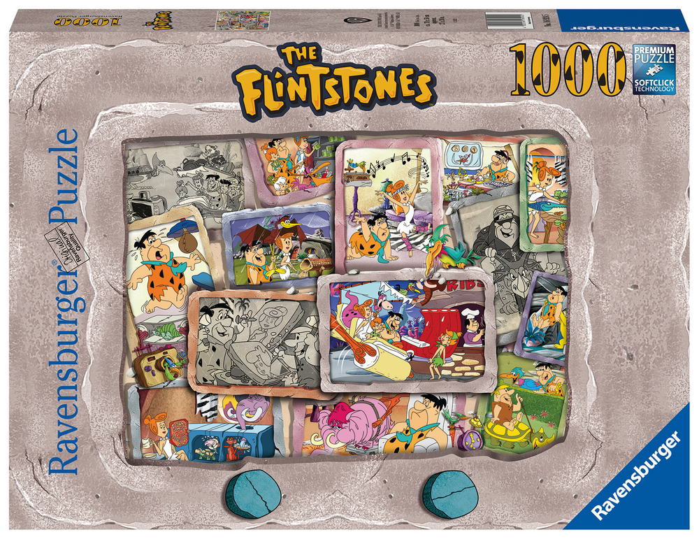 Ravensburger Puslespil - Familien Flintstone, 1000 brikker
