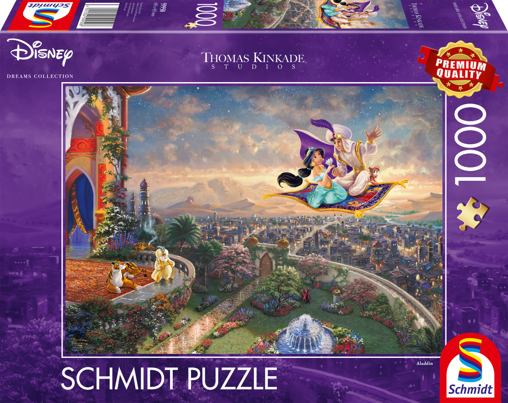 Disney: Kinkade - Aladdin, 1000 brikker
