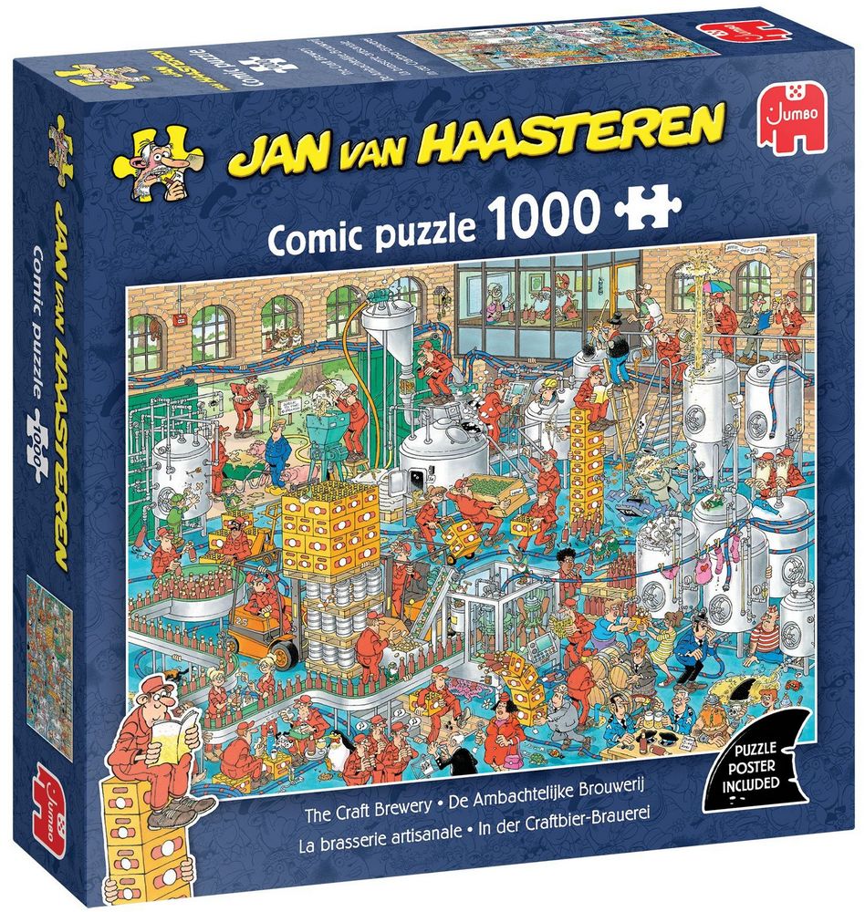 Jan Van Haasteren Puslespil - På bryggeriet, 1000 brikker