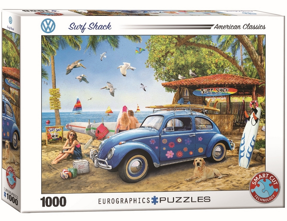 VW Beetle: Stranden, 1000 brikker