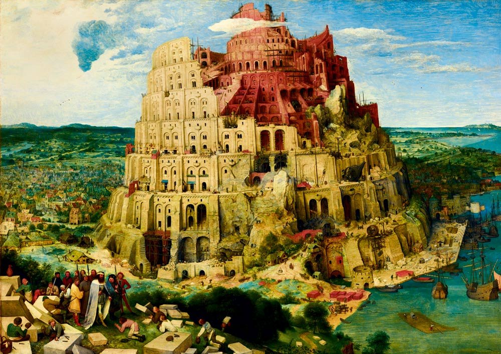 Brueghel: Babelstårnet, 2000 brikker